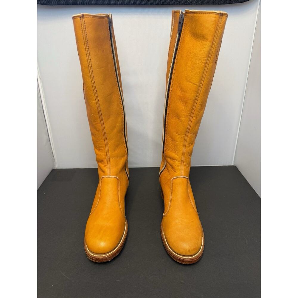 Vintage Frye Campus Boots 1970s Light Tan Size 7B Never Treated Excellent Cond. - Picture 3 of 16